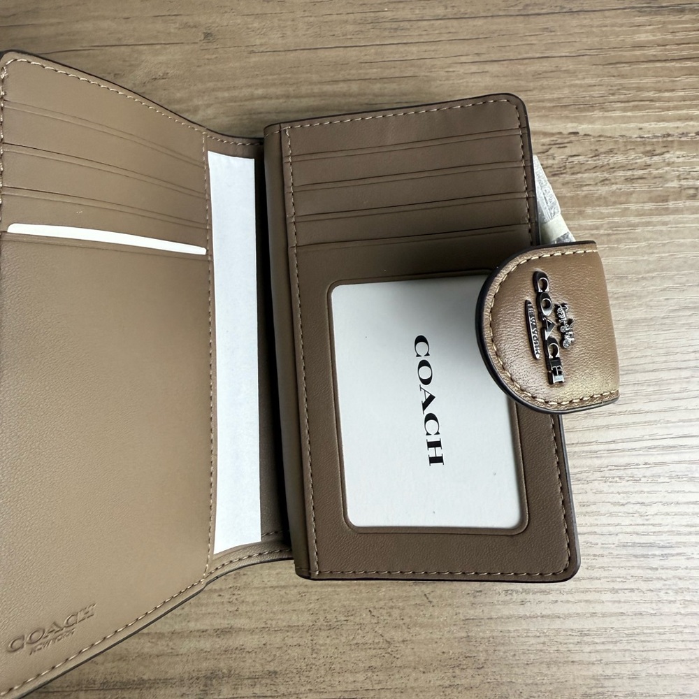 NWT Dark stone Medium Corner Zip Wallet CR791 - Picture 3 of 5